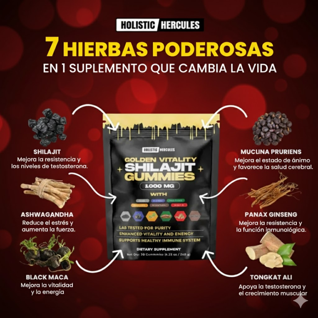 Gomas de Shilajit 60 UNI - Compre 30 y llévese 60