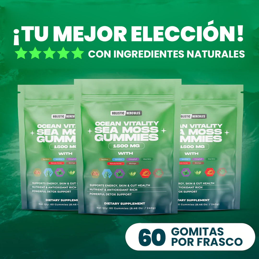 Gomitas de musgo marino