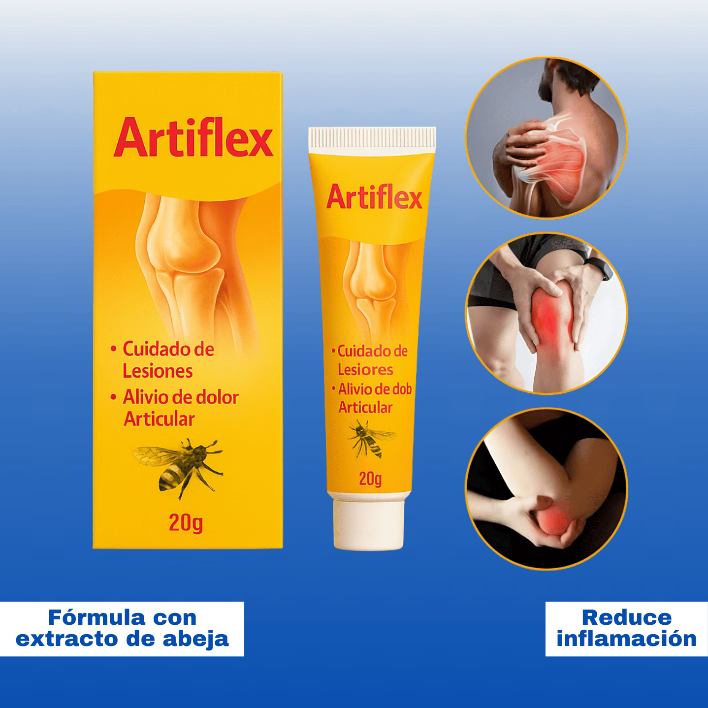 Crema Artiflex - Compre 1 y llévese 2 - Alivio inmediato de músculos y articulaciones