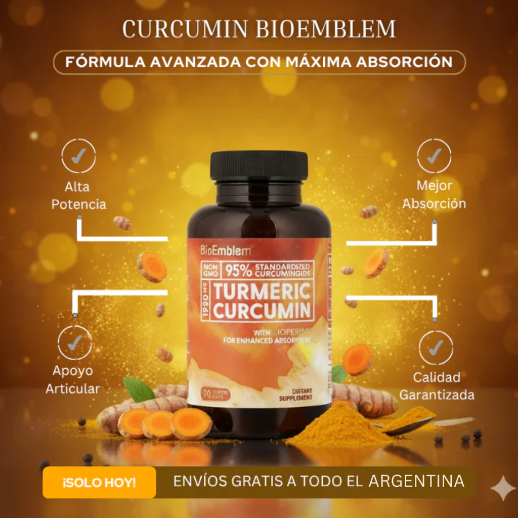 Bienestar Natural con Turmeric Curcumin – Energía, Salud y Vitalidad en Cada Cápsula