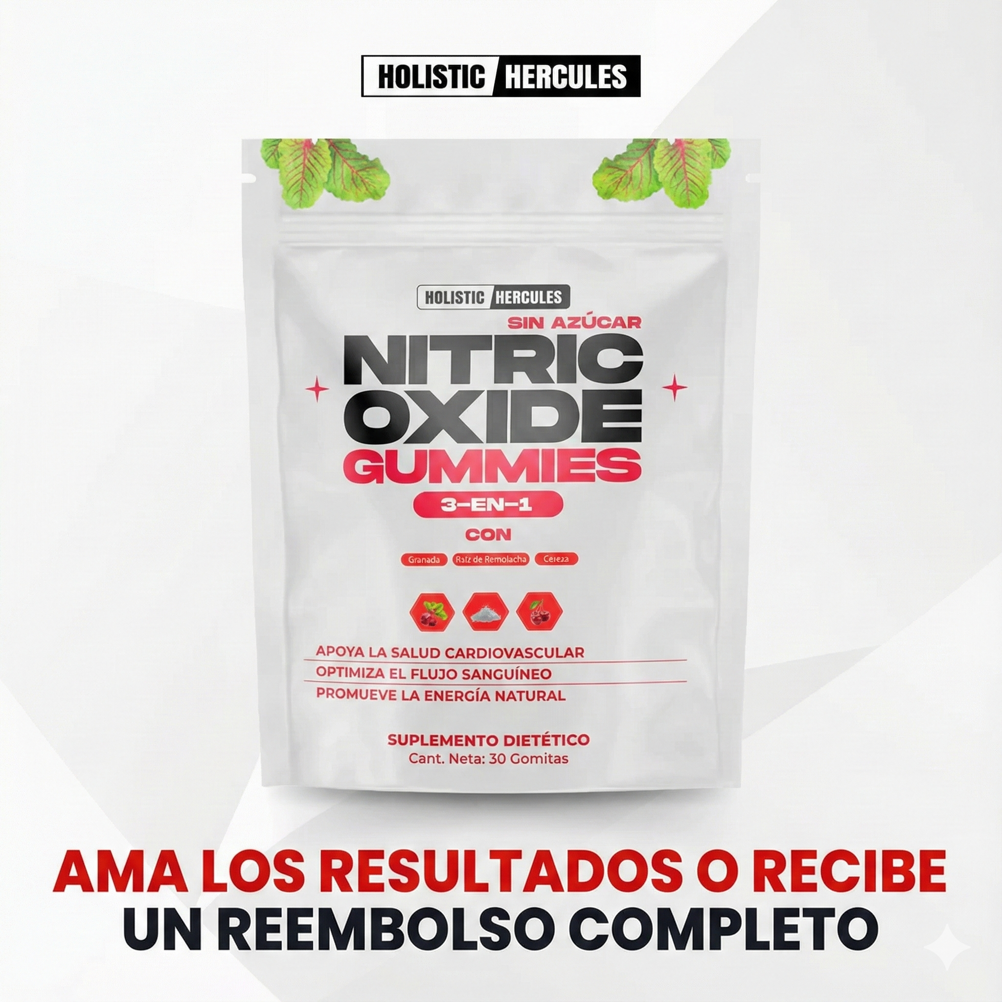Gomitas de óxido nítrico Hercules (estimulantes del flujo sanguíneo)